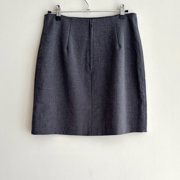 Classic Gray Pencil Skirt, Vintage Juniors Casual Grey Skirt, Size 5/6 - Picture 8 of 14